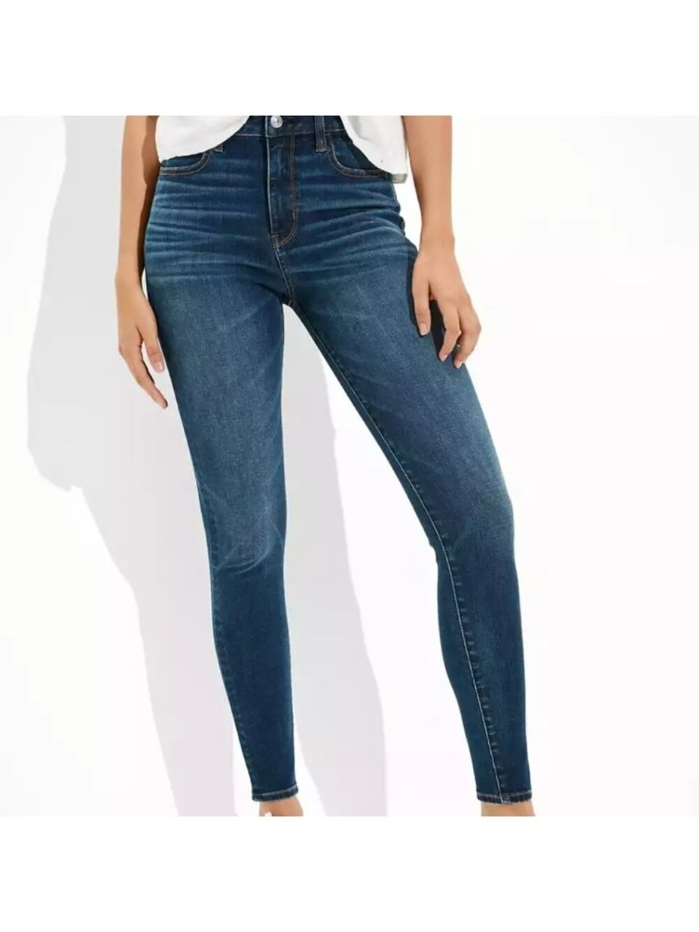 American eagle stretch skinny jeans 4 short